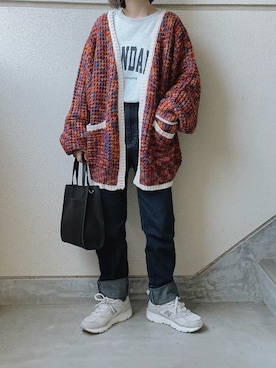 「CORNERS（コーナーズ）のアイテム」を使った、あやたさん（レディース・152cm）の秋コーディネート