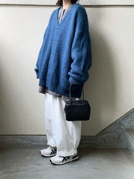 「Libra Cue（リブラ キュー）のアイテム（パンツ）」を使った、あやたさん（レディース・152cm）の秋コーディネート