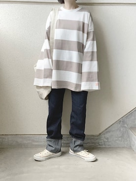 「Java（ジャバ）のアイテム」を使った、あやたさん（レディース・152cm）の秋コーディネート