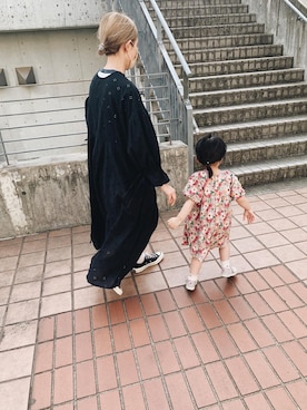 「Freada（フリーダ）のFreada/フリーダ バックレースワンピース（ワンピース）」を使った、yukiさん（レディース・154cm）の春コーディネート