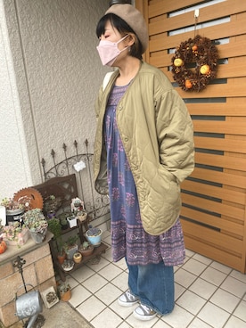 「Another Edition（アナザーエディション）のアイテム（ワンピース/ドレス）」を使った、chiruさん（レディース・165cm）の秋コーディネート