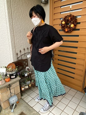 「Wordtrobe（ワードトローブ）のアイテム」を使った、chiruさん（レディース・165cm）の秋コーディネート