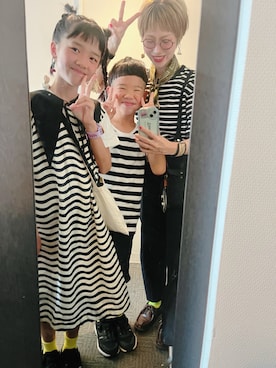 「アイテム（ワンピース/ドレス）」を使った、yuriaさん（キッズ・110cm）の秋コーディネート