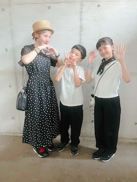 「アイテム（ワンピース/ドレス）」を使った、yuriaさん（キッズ・110cm）の秋コーディネート