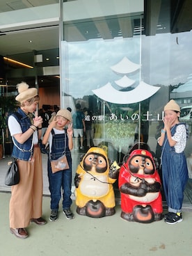 「MARKEY'S（マーキーズ）のアイテム（オールインワン・サロペット）」を使った、yuriaさん（キッズ・110cm）の秋コーディネート