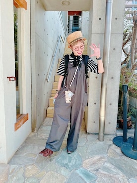 「無印良品（ムジルシリョウヒン）のアイテム（トップス）」を使った、yuriaさん（キッズ・110cm）の秋コーディネート