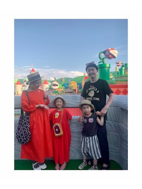 「Samansa Mos2（サマンサ モスモス）のアイテム（ワンピース/ドレス）」を使った、yuriaさん（キッズ・110cm）の夏コーディネート