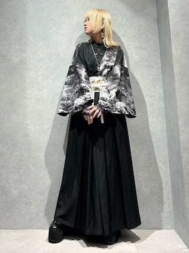 「アイテム（その他アウター、グレー系）」を使った、axes femmeさん（レディース・147cm）の冬コーディネート