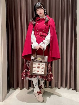 「アイテム（ダッフルコート）」を使った、axes femmeさん（レディース・155cm）の秋コーディネート