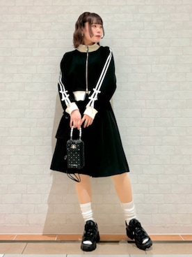 「axes femme（アクシーズファム）のアイテム（ブルゾン）」を使った、axes femmeさん（レディース・165cm）の春コーディネート