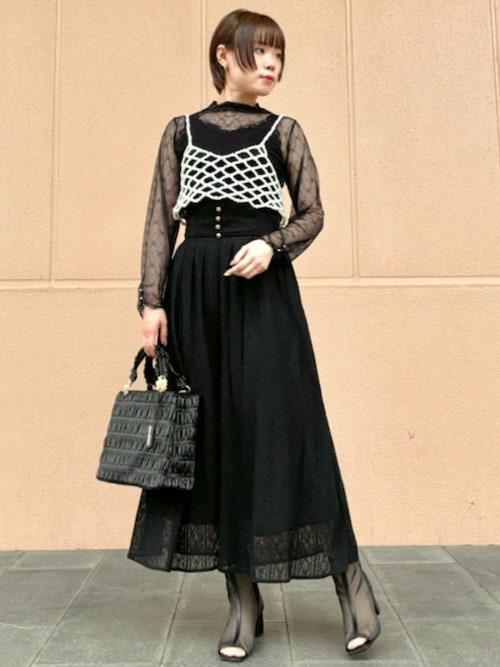 axes femmeトップス・ズボン・スカートパンツ・4点まとめ売り SALE】axes femme POETIQUE / ディズニー バンビ/スカート ベージュ S