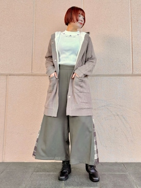 「axes femme（アクシーズファム）のアイテム（その他アウター）」を使った、axes femmeさん（レディース・165cm）の秋コーディネート