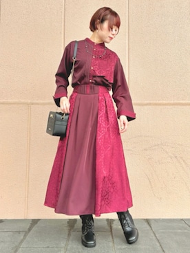「axes femme POETIQUE（アクシーズファムポエティック）のアイテム（アクセサリー）」を使った、axes femmeさん（レディース・165cm）の秋コーディネート