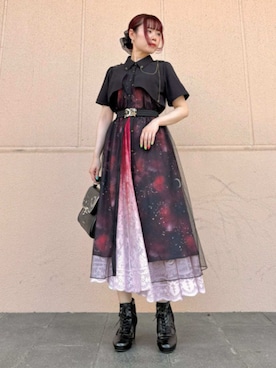 「アイテム（ボストンバッグ）」を使った、axes femmeさん（レディース・165cm）の夏コーディネート