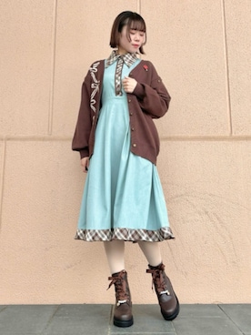 「アイテム（ワンピース）」を使った、axes femmeさん（レディース・165cm）の冬コーディネート