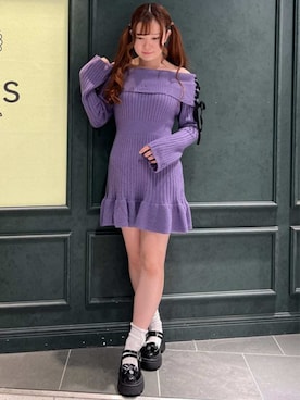 「アイテム（チュニック）」を使った、axes femmeさん（レディース・160cm）の秋コーディネート