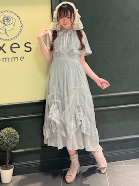 「アイテム（その他ヘアアクセサリー）」を使った、axes femmeさん（レディース・160cm）の夏コーディネート