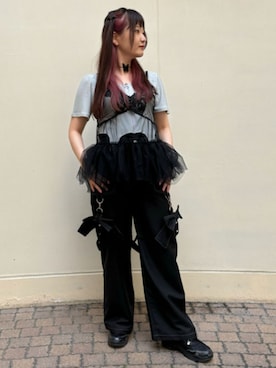 「axes femme POETIQUE（アクシーズファムポエティック）のアイテム（アクセサリー）」を使った、axes femmeさん（レディース・155cm）の夏コーディネート