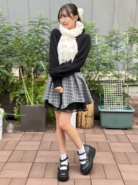「axes femme POETIQUE（アクシーズファムポエティック）のアイテム（パンツ）」を使った、axes femmeさん（レディース・160cm）の秋コーディネート