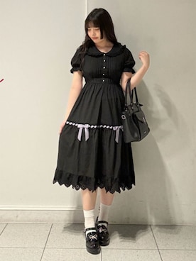 「axes femme POETIQUE（アクシーズファムポエティック）のアイテム（ローファー）」を使った、axes femmeさん（レディース・169cm）の夏コーディネート