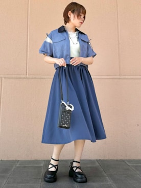 「axes femme POETIQUE（アクシーズファムポエティック）のアイテム（アクセサリー）」を使った、axes femmeさん（レディース・165cm）の夏コーディネート