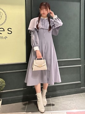 「axes femme POETIQUE（アクシーズファムポエティック）のアイテム（アクセサリー）」を使った、axes femmeさん（レディース・167cm）の秋コーディネート