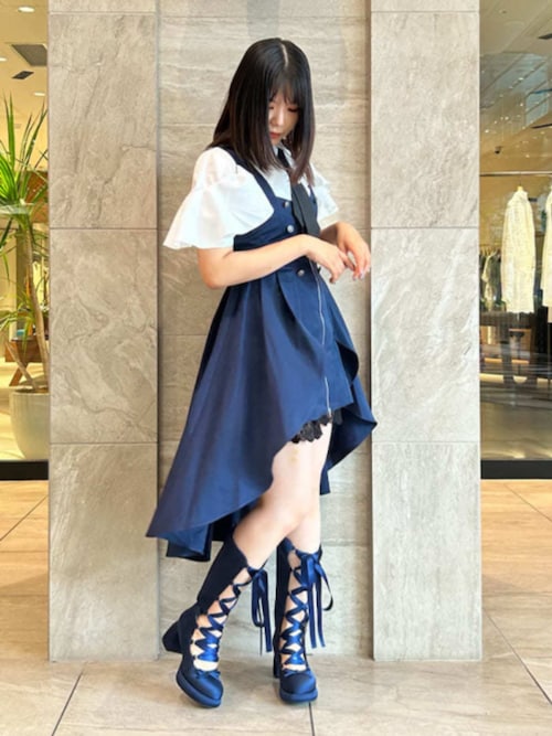 ベストデザインミニワンピース（ワンピース）｜axes femme