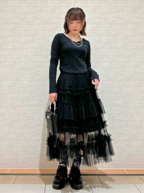tシャツ チョーカー付きプルオーバー レディース axes femme tシャツ チョーカー付コルセット風プルオーバー