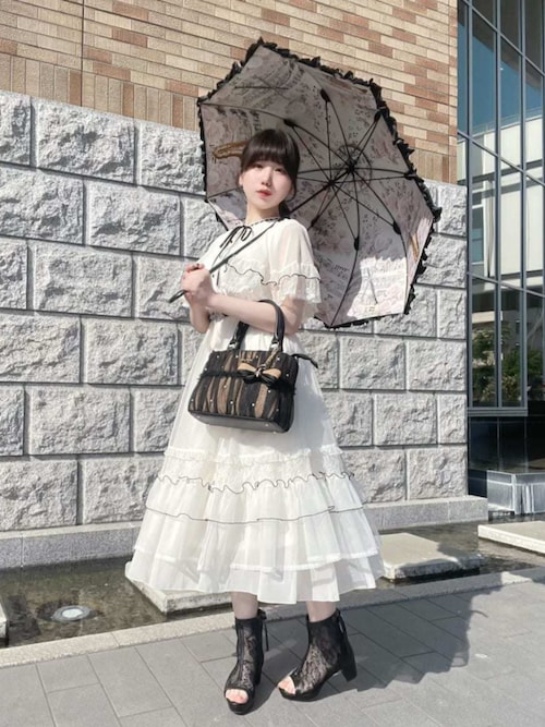 axes femme（アクシーズ ファム） 日傘 uvカット 傘 音楽柄晴雨兼用