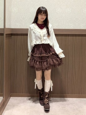 「アイテム（ソックス/靴下）」を使った、axes femmeさん（レディース・150cm）の秋コーディネート