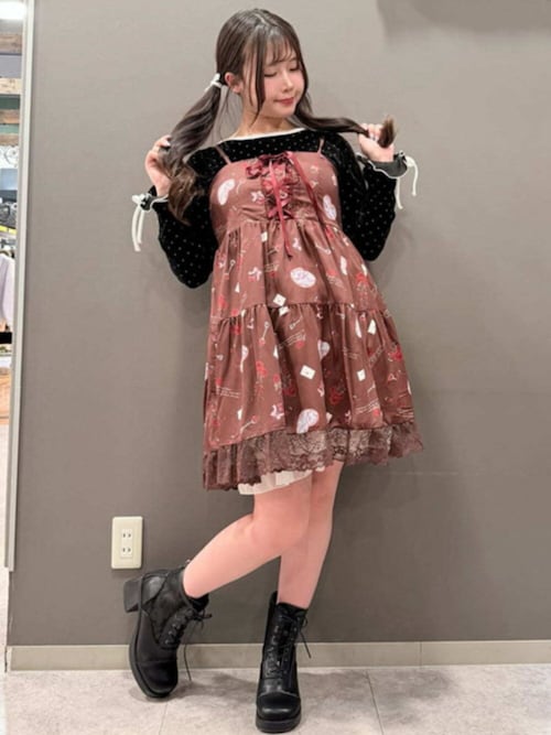 バレンタインプリントチュニック（チュニック）｜axes femme