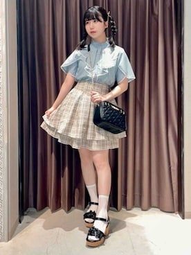 「axes femme（アクシーズファム）のアイテム」を使った、axes femmeさん（レディース・155cm）の夏コーディネート