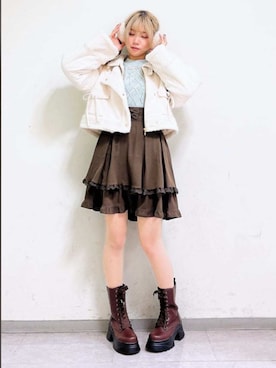 axes femmeさん（レディース・160cm）の冬コーディネート