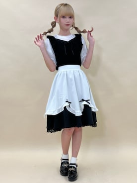 「axes femme POETIQUE（アクシーズファムポエティック）のアイテム（ローファー）」を使った、axes femmeさん（レディース・156cm）の夏コーディネート