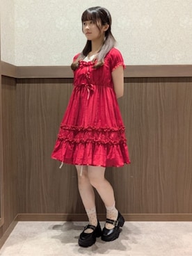 「アイテム（チュニック）」を使った、axes femmeさん（レディース・150cm）の夏コーディネート