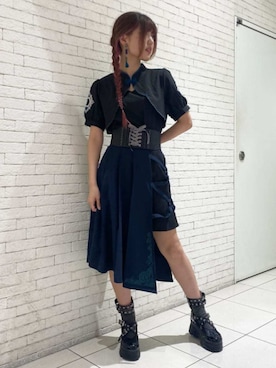 「アイテム（チャーム）」を使った、axes femmeさん（レディース・163cm）の夏コーディネート