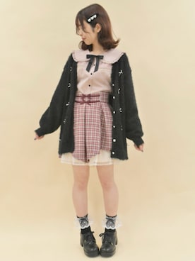 「axes femme POETIQUE（アクシーズファムポエティック）のアイテム（パンツ）」を使った、axes femmeさん（レディース・161cm）の秋コーディネート
