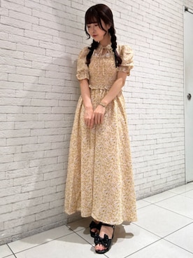 「axes femme POETIQUE（アクシーズファムポエティック）のアイテム（サンダル）」を使った、axes femmeさん（レディース・153cm）の夏コーディネート