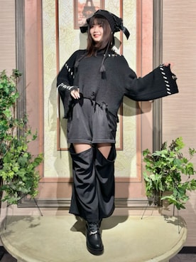 「axes femme（アクシーズファム）のアイテム（カーゴパンツ）」を使った、axes femmeさん（レディース・151cm）の秋コーディネート