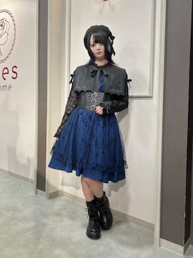 「axes femme（アクシーズファム）のベルトデザインワークブーツ（ブーツ、ブラック系）」を使った、axes femmeさん（レディース・165cm）の秋コーディネート