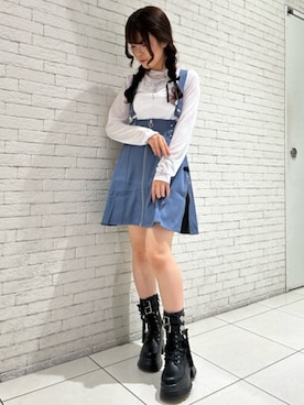 「axes femme POETIQUE（アクシーズファムポエティック）のアイテム（キャミソール）」を使った、axes femmeさん（レディース・153cm）の夏コーディネート