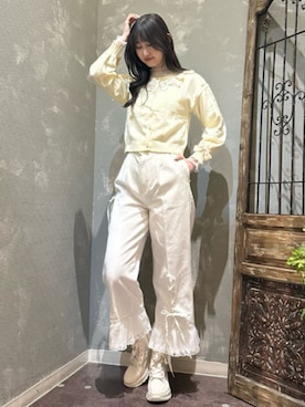「axes femme（アクシーズファム）のアイテム（スニーカー）」を使った、axes femmeさん（レディース・163cm）の春コーディネート