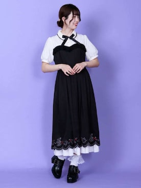 「axes femme POETIQUE（アクシーズファムポエティック）のアイテム（パンプス）」を使った、axes femmeさん（レディース・161cm）の夏コーディネート