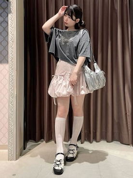 「axes femme（アクシーズファム）のアイテム（サンダル）」を使った、axes femmeさん（レディース・155cm）の夏コーディネート