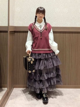 「アイテム（ボストンバッグ）」を使った、axes femmeさん（レディース・150cm）の秋コーディネート