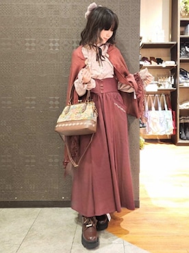 「アイテム（アクセサリー）」を使った、axes femmeさん（レディース・149cm）の秋コーディネート