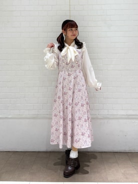 「axes femme POETIQUE（アクシーズファムポエティック）のアイテム（パンプス）」を使った、axes femmeさん（レディース・150cm）の冬コーディネート