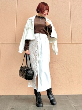 「axes femme（アクシーズファム）のアイテム（ブルゾン）」を使った、axes femmeさん（レディース・165cm）の秋コーディネート