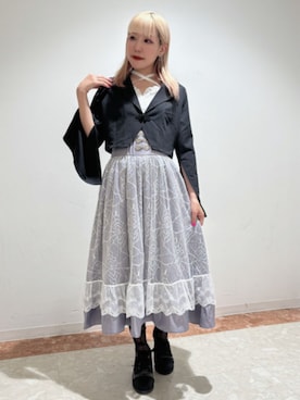 「axes femme POETIQUE（アクシーズファムポエティック）のアイテム（テーラードジャケット）」を使った、axes femmeさん（レディース・153cm）の秋コーディネート