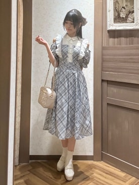 「アイテム（ワンピース/ドレス）」を使った、axes femmeさん（レディース・158cm）の夏コーディネート